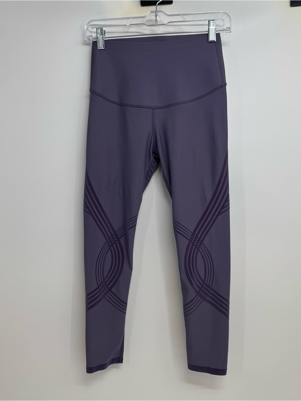Fanka Body Sculpt Leggings Size Small Compression Reversible Purple